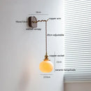 DecorBites™ Ceramic LED Wall Light: Japanese Style Fixture, Home Decor for Bedroom & Living Room