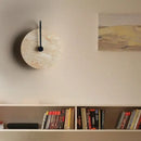 Japanese style beige stone and iron led wall lights bedroom sconce