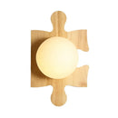 Wooden Puzzle Wall Light