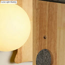 DecorBites™ Japanese Style Wooden Puzzle Base Wall Light - 1 Light Beige Sconce Lamp for Corridor & Kitchen