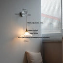 Japanese style black & brass wall lamp – stair pull chain light fixtures
