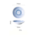 DecorBites™ Ceramic Deep Dish Bowl - Japanese Style Soup Plate with Crackle Glaze