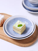 DecorBites™ Ceramic Deep Dish Bowl - Japanese Style Soup Plate with Crackle Glaze