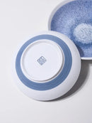 DecorBites™ Ceramic Deep Dish Bowl - Japanese Style Soup Plate with Crackle Glaze