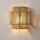 Japanese style golden tiered hemp rope pendant lights bedroom