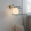 Japanese style led brass wall sconce with pull chain bedroom light