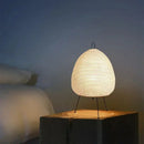 Japanese style rice paper table lamp for bedroom minimalist egg light