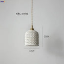 Japanese woven gray & blue ceramic led pendant lights dining room