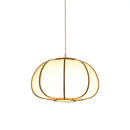Japanese zen bamboo pendant lamp for tea room or living room