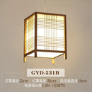Japanese zen bamboo pendant lamp for tea room or living room