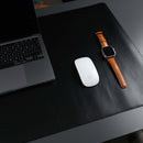 Jersey Black Leather Desk Pad for Office and Home