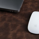 Jersey Dark Brown Leather Desk Pad for Office and Home