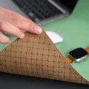 Jersey Green Leather Desk Pad for Office and Home