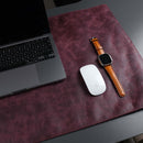 Jersey Purple Leather Desk Pad for Office and Home
