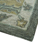 Jewel Custom Made Traditional Oushak Beige Hand Tufted Wool Rug
