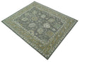 Jewel Custom Made Traditional Oushak Beige Hand Tufted Wool Rug