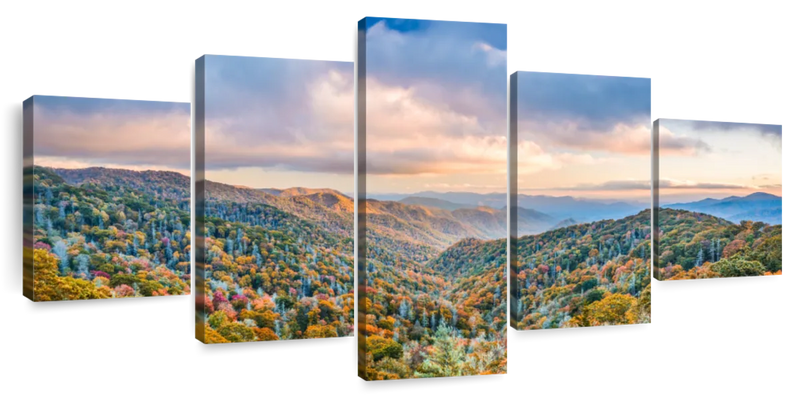 Smoky Mountains At Fall Wall Art