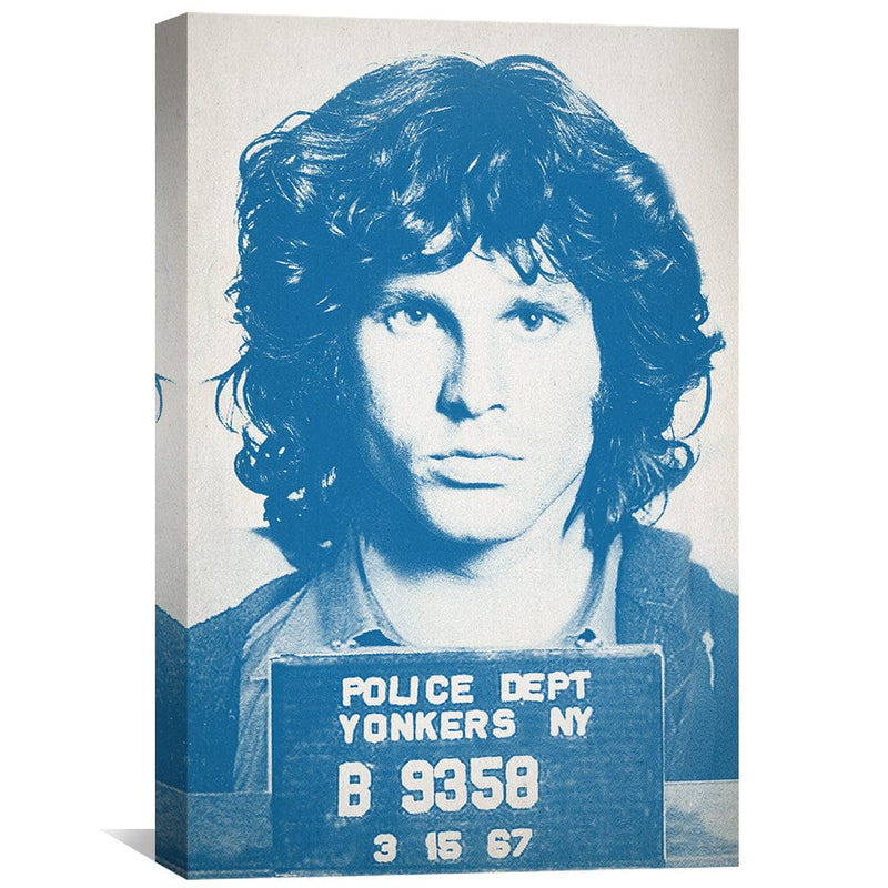 Jim Mugshot Blue Canvas