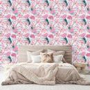 Modish Pink Lilies Wallpaper Fashionable