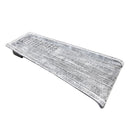 White American Flag 24-in Cast Aluminum Downspout Gutter Splash Block