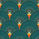 Dark Green Design Wallpaper