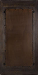 Glinden Traditional Dark Brown Wall Mirror