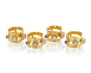 John-Richard Set of Four Opulent Napkin Rings - Final Sale