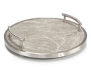 John-Richard Grey Round Tray - FINAL SALE