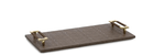 John-Richard Tobacco Alligator Leather Tray