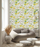 Elegant Yellow Wildflowers Wallpaper Tasteful