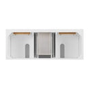 James Martin Lorelai 60" Double Bathroom Vanity, Bright White