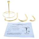 12-Arm Spiral Fountain Brass Gold Metal Ornament Stand Display 11.5 Inches (Taiwan)