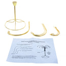 12-Arm Spiral Fountain Brass Gold Metal Ornament Stand Display 11.5 Inches