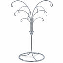 12-Arm Spiral Fountain Brass Silver Metal Ornament Stand Display 11.5 Inches