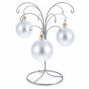 12-Arm Spiral Fountain Brass Silver Metal Ornament Stand Display 11.5 Inches