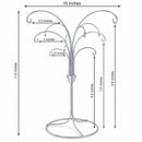 12-Arm Spiral Fountain Brass Silver Metal Ornament Stand Display 11.5 Inches