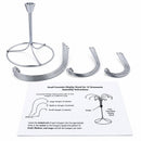 12-Arm Spiral Fountain Brass Silver Metal Ornament Stand Display 11.5 Inches