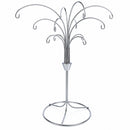 12-Arm Spiral Fountain Brass Silver Metal Ornament Stand Display 11.5 Inches