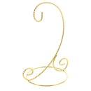 Twisted Wire Gold Metal Ornament Stand Display 7.2 Inches