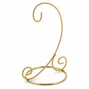 Twisted Wire Gold Metal Ornament Stand Display 7.2 Inches
