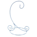 Twisted Wire Silver Metal Ornament Stand Display 7.2 Inches