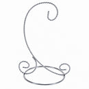 Twisted Wire Silver Metal Ornament Stand Display 7.2 Inches