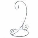Twisted Wire Silver Metal Ornament Stand Display 7.2 Inches