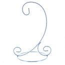 Twisted Wire Silver Metal Ornament Stand Display 7.2 Inches