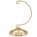 Curved Gold Wire Swirl Base Ornament Stand Display 7 Inches