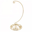 Curved Gold Wire Swirl Base Ornament Stand Display 8.75 Inches (Taiwan)