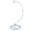 Curved Silver Wire Swirl Base Ornament Stand Display 8.75 Inches (Taiwan)