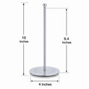 Ornate Silver Metal Rod Tree Topper Stand Display Stand 10 Inches