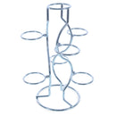 7-Ring 3-Tier Silver Wire Metal Sphere Crystals Egg Stand Holder Display 7.4 Inches (Taiwan)