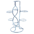 7-Ring 3-Tier Silver Wire Metal Sphere Crystals Egg Stand Holder Display 7.4 Inches (Taiwan)